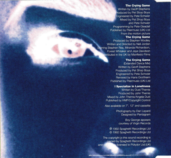 Boy George : The Crying Game (CD, Maxi)