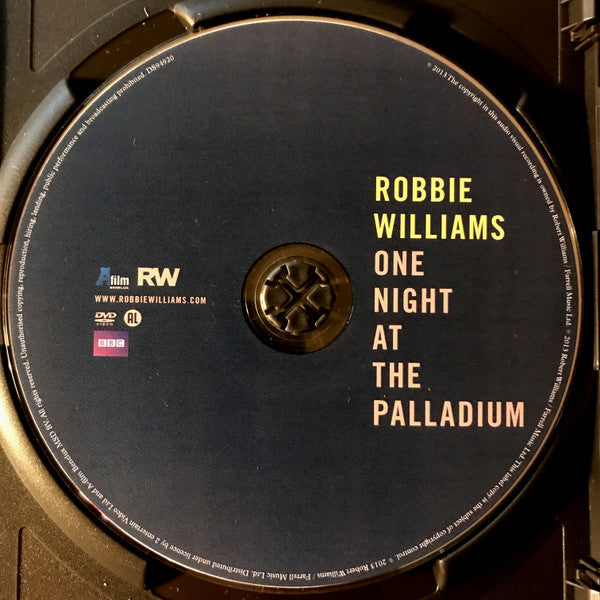 Robbie Williams : One Night At The Palladium (DVD, Liv)