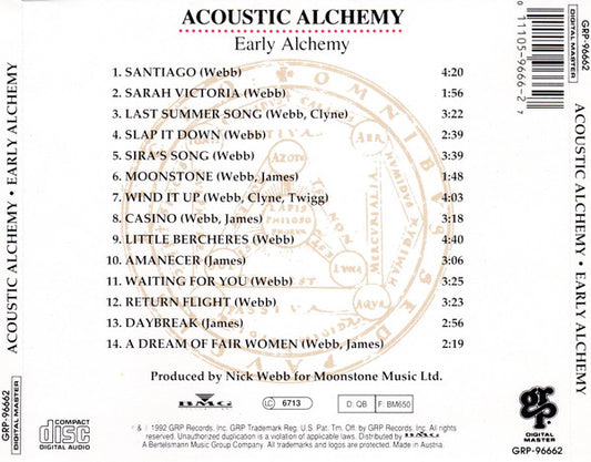 Acoustic Alchemy : Early Alchemy (CD, Album)