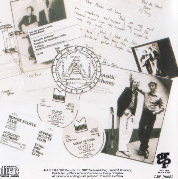 Acoustic Alchemy : Early Alchemy (CD, Album)
