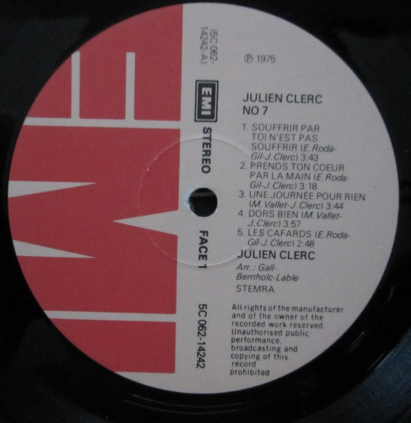 Julien Clerc : № 7 (LP, Album)