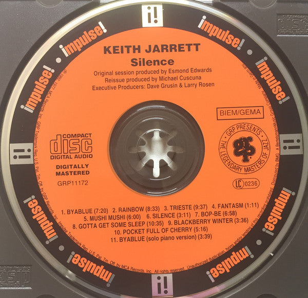 Keith Jarrett : Silence (CD, Comp)