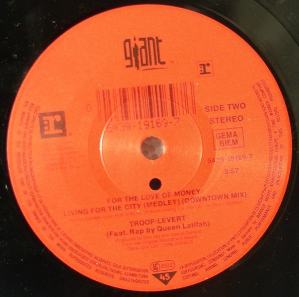 Troop (3) / Levert Featuring Rap By Queen Latifah : For The Love Of Money / Living For The City (Medley) (7", Single)