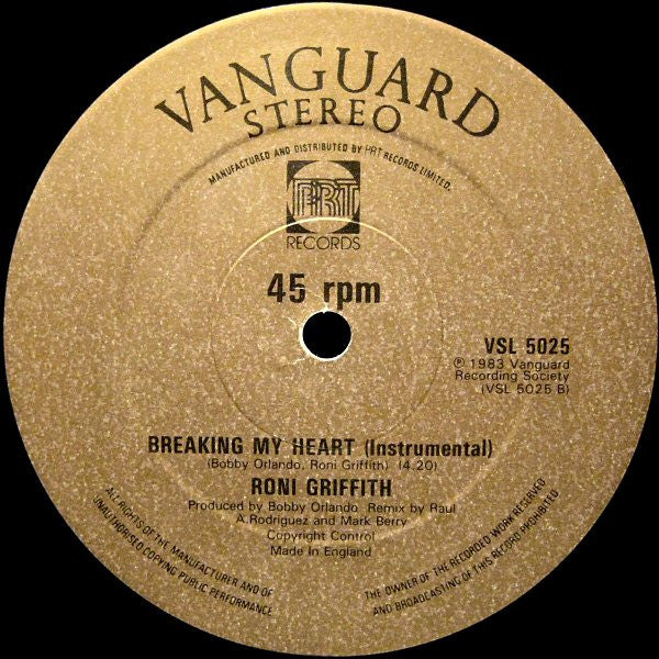 Roni Griffith : Breaking My Heart (12")