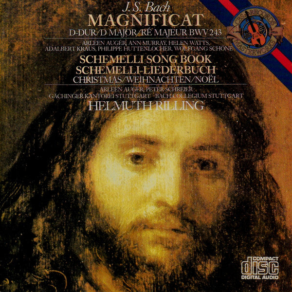 Johann Sebastian Bach, Arleen Auger, Ann Murray, Helen Watts, Adalbert Kraus, Philippe Huttenlocher, Wolfgang Schöne, Georg Christian Schemelli, Peter Schreier, Gächinger Kantorei Stuttgart ∙ Bachcollegium Stuttgart, Helmuth Rilling : Magnificat D-Dur = D Major = Ré Majeur BWV 243 / Song Book = Liederbuch (Leipzig 1736) Christmas = Weihnachten = Noël  (CD, Comp)
