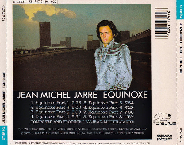 Jean-Michel Jarre : Equinoxe (CD, Album, RE)