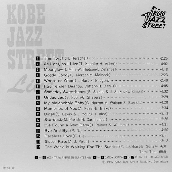 Various : Kobe Jazz Street Live (CD, Comp)