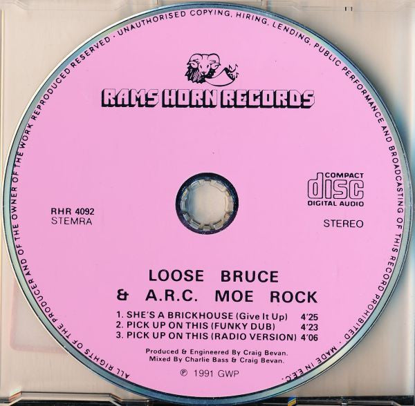 Loose Bruce & A.R.C. Moe Rock : She's A Brickhouse (Give It Up) (CD, Maxi)