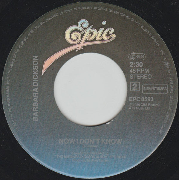 Barbara Dickson : In The Night (7", Single)