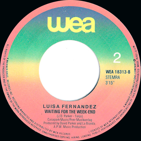 Luisa Fernandez : Love Me Tonight (7", Single)