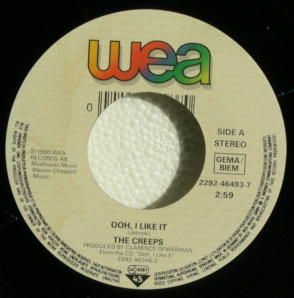 The Creeps : Ooh, I Like It! (7", Single, Lar)