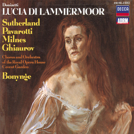 Gaetano Donizetti - Joan Sutherland, Luciano Pavarotti, Sherrill Milnes, Nicolai Ghiaurov, Chorus Of The Royal Opera House, Covent Garden And Orchestra Of The Royal Opera House, Covent Garden, Richard Bonynge : Lucia Di Lammermoor (3xCD, Album, RE, RM + Box, Sli)