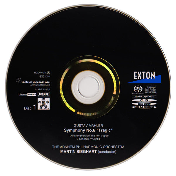 Gustav Mahler, Martin Sieghart, The Arnhem Philharmonic Orchestra : Symphony No.6 "Tragic" (2xSACD, Hybrid, Multichannel)