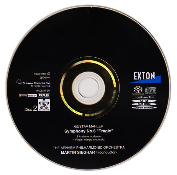 Gustav Mahler, Martin Sieghart, The Arnhem Philharmonic Orchestra : Symphony No.6 "Tragic" (2xSACD, Hybrid, Multichannel)