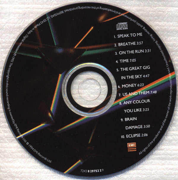 Pink Floyd : The Dark Side Of The Moon (CD, Album, RE, RM)