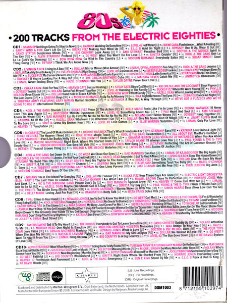 Various : 80s *200 Tracks From The Electric Eighties* (10xCD, Comp + Box)