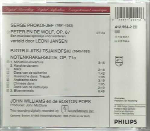 Sergei Prokofiev, Leoni Jansen : Peter En De Wolf Verteld Door Leoni Jansen (CD, Album)