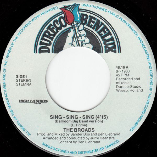 The Broads : Sing Sing Sing (7", Single)