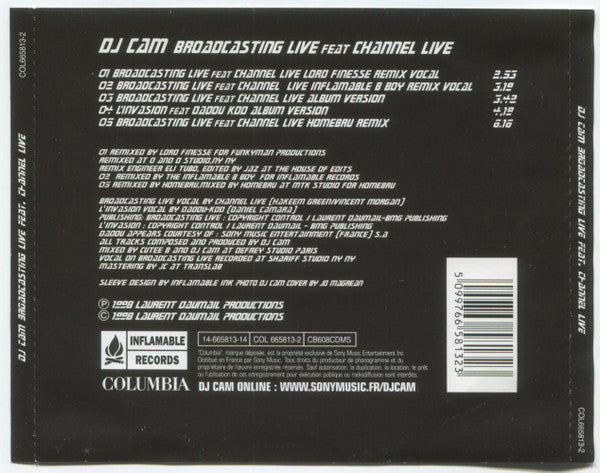 DJ Cam : Broadcasting Live (CD, Maxi)