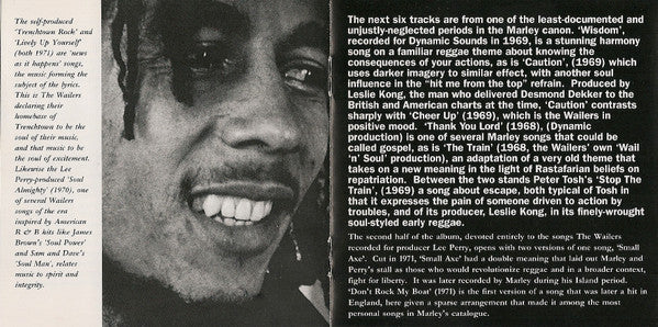 Bob Marley & The Wailers : The Very Best Of The Early Years 1968-74 (CD, Comp)