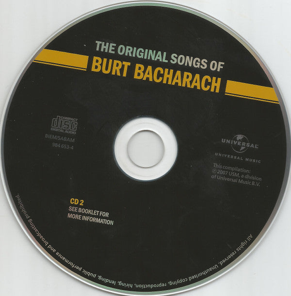Various : The Original Songs Of Burt Bacharach (2xCD, Comp)