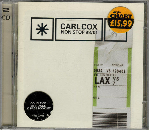 Carl Cox : Non Stop 98/01 (2xCD, Mixed)