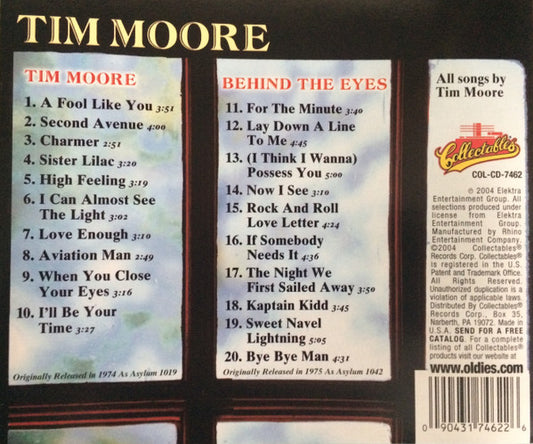 Tim Moore : Tim Moore / Behind The Eyes (CD, Comp, RE)