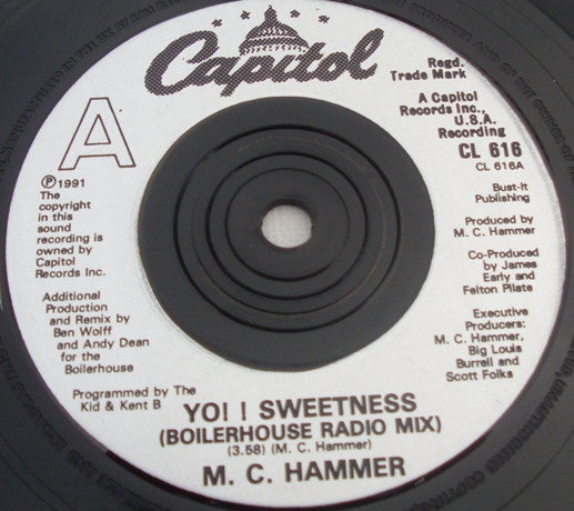 MC Hammer : Yo!! Sweetness (7", Single)