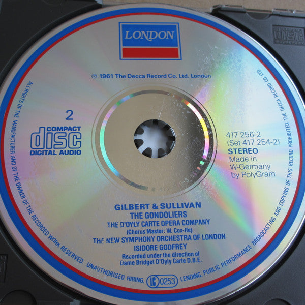 D'Oyly Carte Opera Company, Gilbert & Sullivan : The Gondoliers (2xCD)