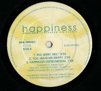Serious Rope Presents Sharon Dee Clarke : Happiness (12")