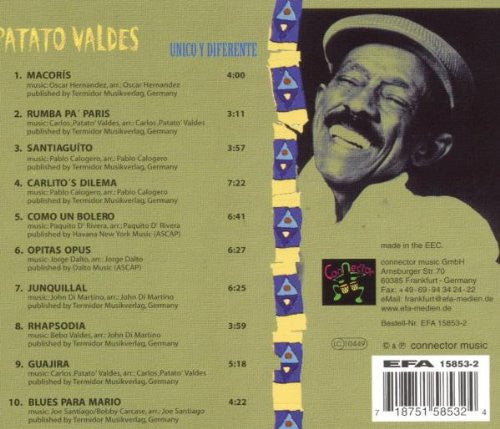 Carlos "Patato" Valdes : Unico Y Differente (CD, Album)
