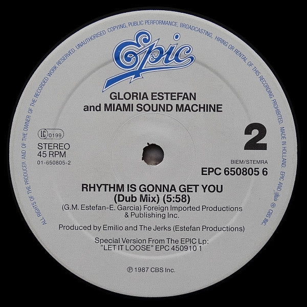 Miami Sound Machine : Rhythm Is Gonna Get You (12", Maxi)
