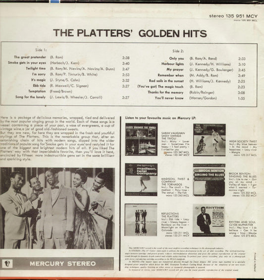 The Platters : Golden Hits (LP, Comp)