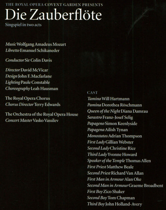 Wolfgang Amadeus Mozart : Die Zauberflöte (Blu-ray, Multichannel)