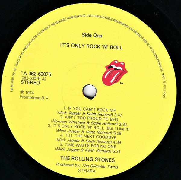 The Rolling Stones : It's Only Rock 'N Roll (LP, Album, RE)