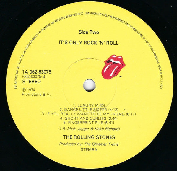 The Rolling Stones : It's Only Rock 'N Roll (LP, Album, RE)