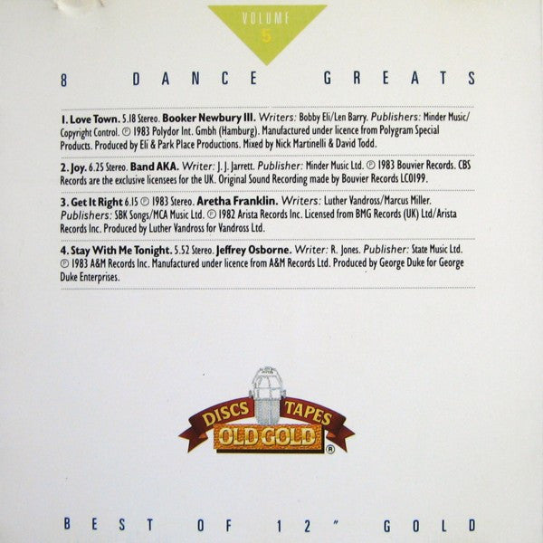 Various : Best Of 12 Inch Gold (Volume 5) (CD, Comp)