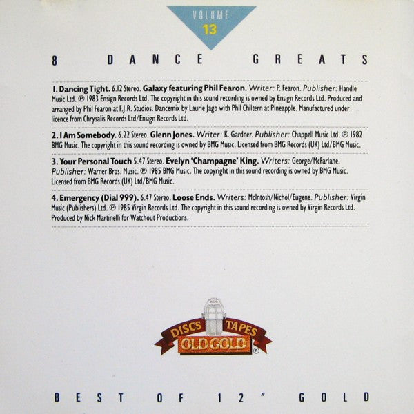 Various : Best Of 12 Inch Gold (Volume 13) (CD, Comp)