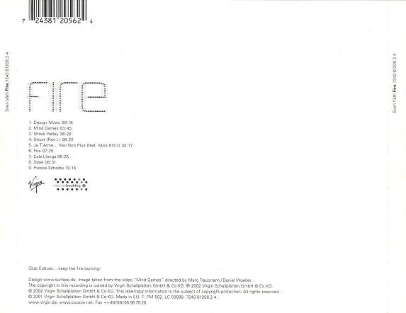 Sven Väth : Fire (CD, Album)
