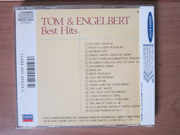 Engelbert Humperdinck, Tom Jones : Tom & Engelbert Best Hits (CD, Album, Comp)