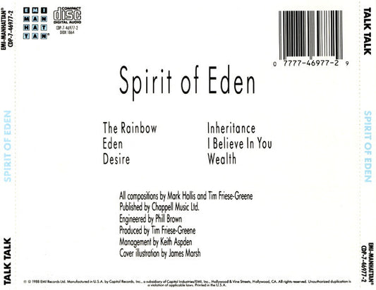 Talk Talk : Spirit Of Eden (CD, Album, SRC)