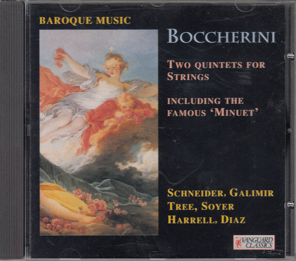 Luigi Boccherini, Alexander Schneider, Felix Galimir, Michael Tree, David Soyer, Lynn Harrell, Alirio Díaz : Two Quintets For Strings (CD)