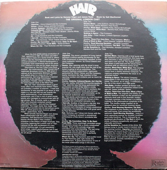 "Hair" Original London Cast : Hair (LP, Album)
