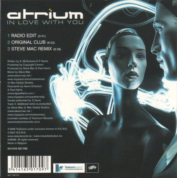 Atrium (3) : In Love With You (CD, Maxi)