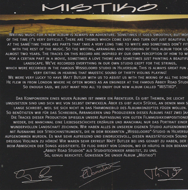 Tol & Tol : Mistiko (CD, Album)