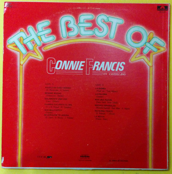 Connie Francis : The Best Of Connie Francis (En Castellano) (LP, Comp)
