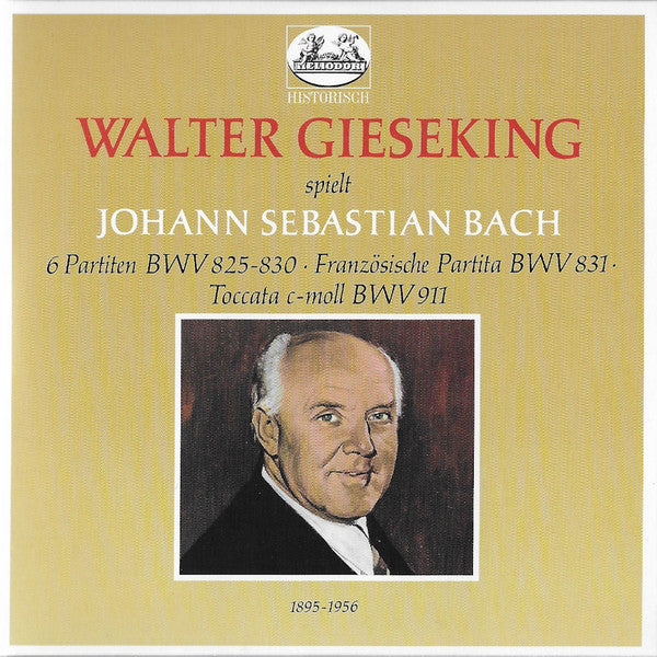 Johann Sebastian Bach - Walter Gieseking : Complete Bach Recordings On Deutsche Grammophon (7xCD, Comp, Mono, RM + Box, Comp, Mono, RM)