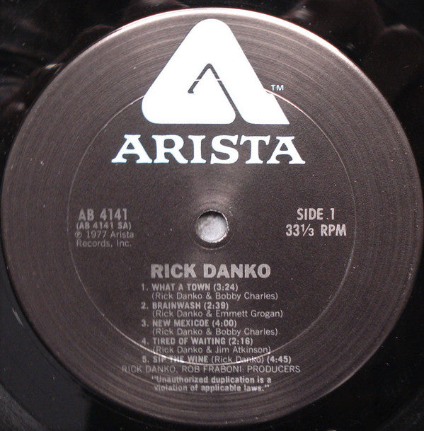Rick Danko : Rick Danko (LP, Album, San)