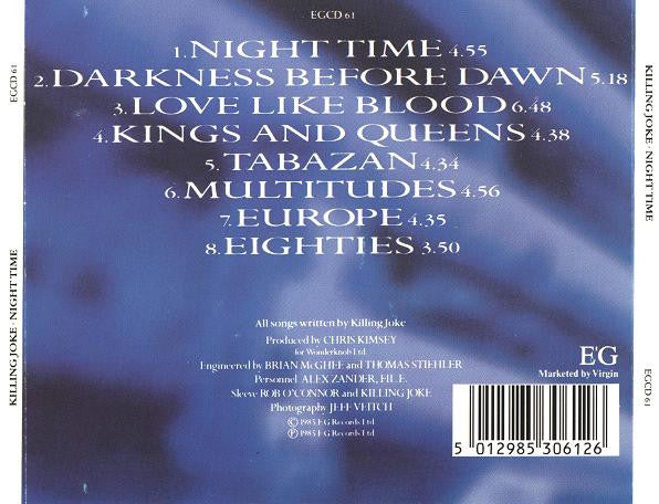 Killing Joke : Night Time (CD, Album)