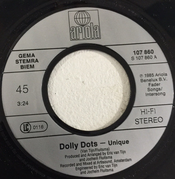 Dolly Dots : Unique. (7", Single)
